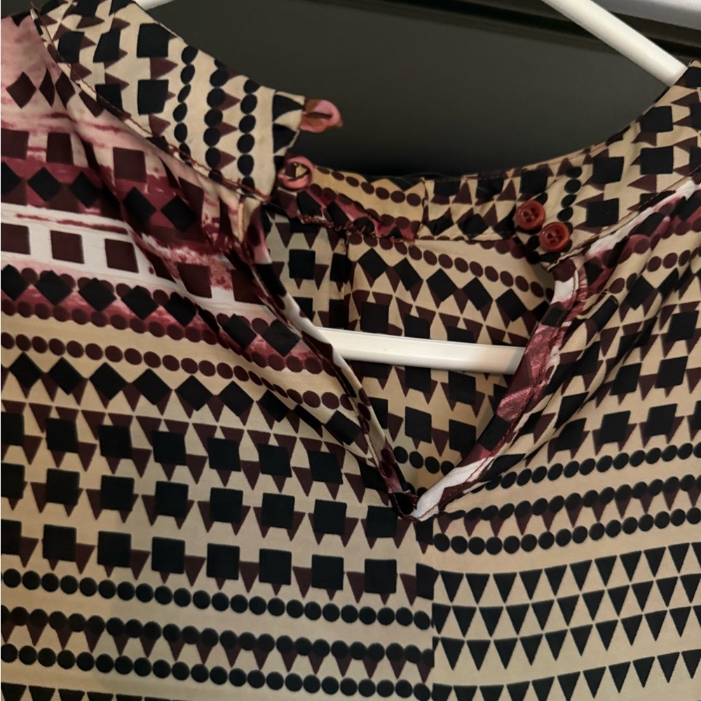 Forever 21 Abstract Patterned Blouse - image 4